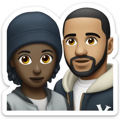 Drake and Kendrick Lamar  sticker