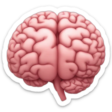brain-heart hybrid sticker