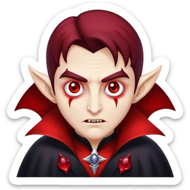 Fais moi une coche dans le thème vampire sorcière  sticker