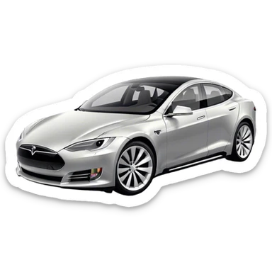 Tesla Model S - Tesla (Model Year: 2022) (Iconic colour: Silver) sticker