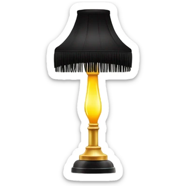 Leg lamp from the movie sticker