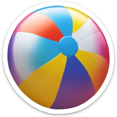 beach ball colorful  sticker