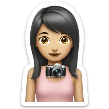 Girl with Fujifilm sticker