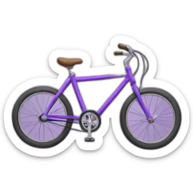 purple bike emoji sticker