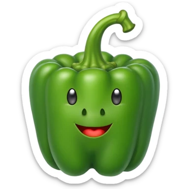 green Bell Pepper
 sticker