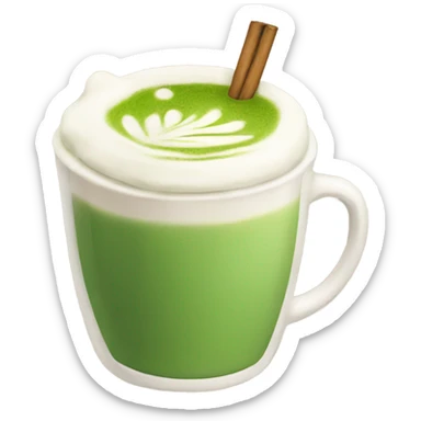 Matcha latte  sticker