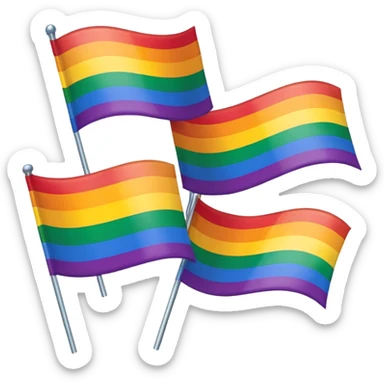 all the flags apart of the lgbtqai+ sticker