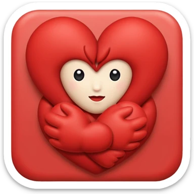 heart hug sticker