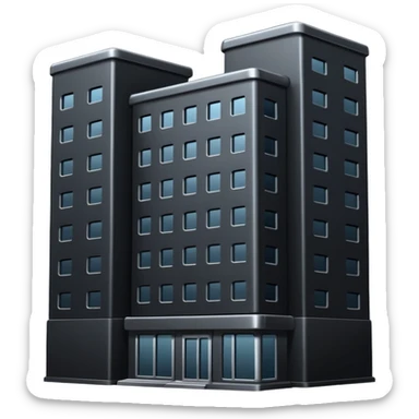 The dark building of the vodka building sticker