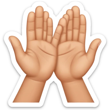 two hands with only their little fingers hooked on each other sticker