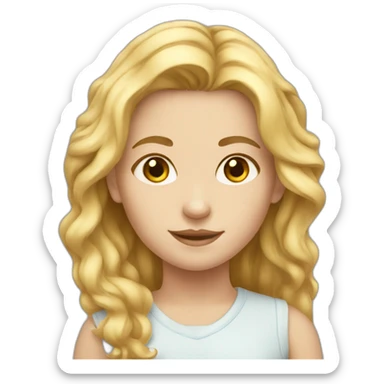 White woman mixed race children  sticker