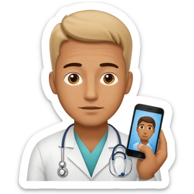 A male customer, not a doctor or professional medical person, who has been looking for feedback or advice on a medical condition. I want to see the two options. No headset or computers. sticker