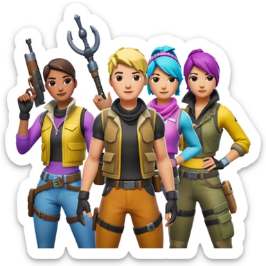 Pavos de fortnite  sticker
