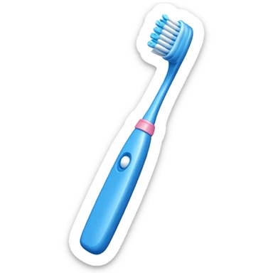 blue Toothbrush sticker