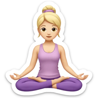 yoga sticker