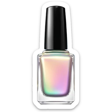 Colorshifting incredibly beautiful shimmering opalescent, pearlescent effect Nail polish, translucent bottle sticker