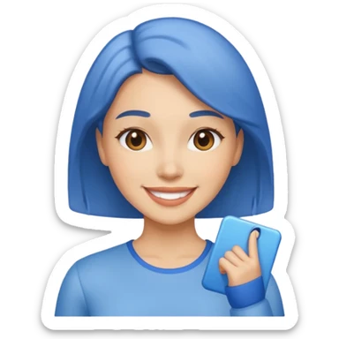 Mavi tik tiktok kadını silMavi tik tiktok kadını silMavi tik tiktok kadını sil sticker