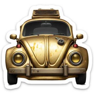 1972  C-3PO Volkswagen bug tarnished from space sticker