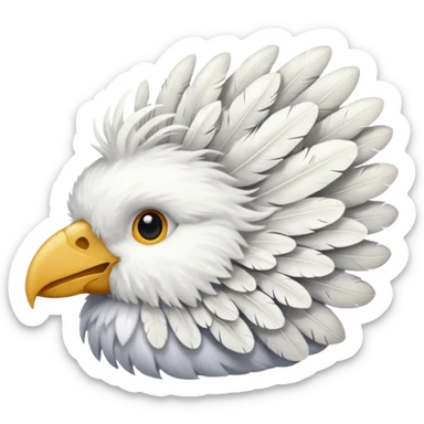 🪽 create a emoji similar to this but opposite side sticker