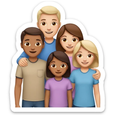 family of four sticker