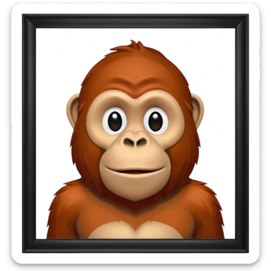 Orangutan hotel sticker