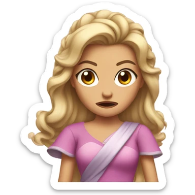 Princess angry sticker