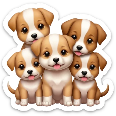 puppies love sticker