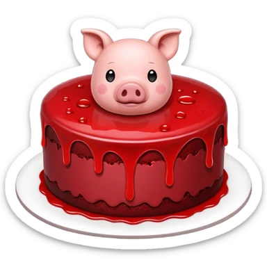 pig's blood cake sticker