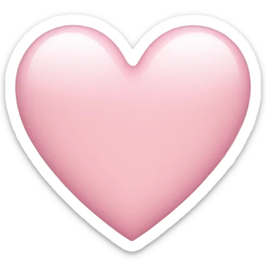 Light pink heart sticker
