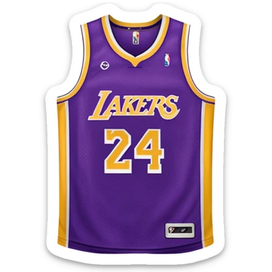 los angeles lakers jersey sticker