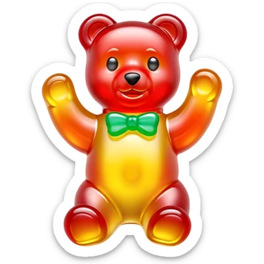 Haribo gummy bear candy sticker