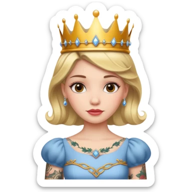 Tattooed princesses sticker