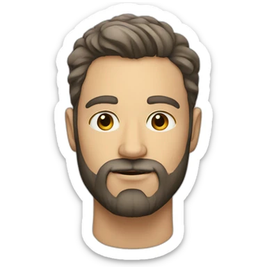 30 year old white man with beard Which is serious sticker