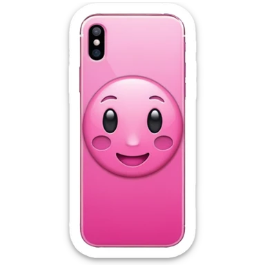 Pink iPhone 15 sticker