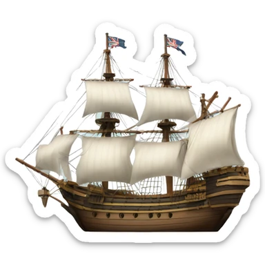 Mayflower ship sticker