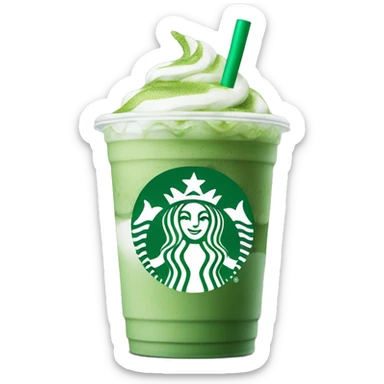 Starbucks Iced matcha latte sticker