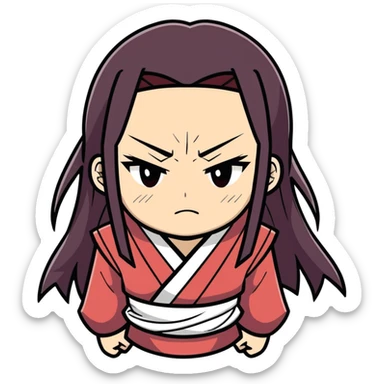 Nezuko mad sticker