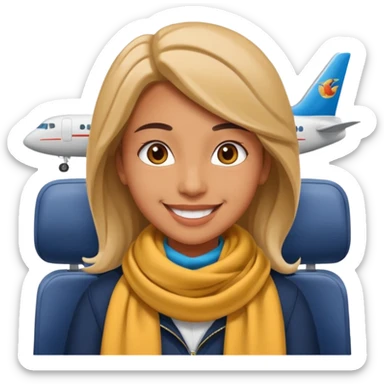 Create two emoji characters.

Left: a stressed student preparing for IELTS, holding books and coffee, tired face, exam stress.

Right: a happy confident student after IELTS, traveling abroad, airplane, university, freedom, smiling.

Style: Apple emoji, clean, simple, white background. sticker