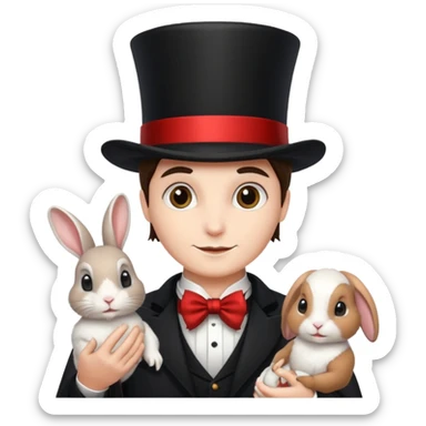 magician and pet sticker