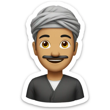 muslim with tilak sticker