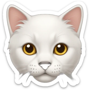 Cat mixed with a dog  sticker