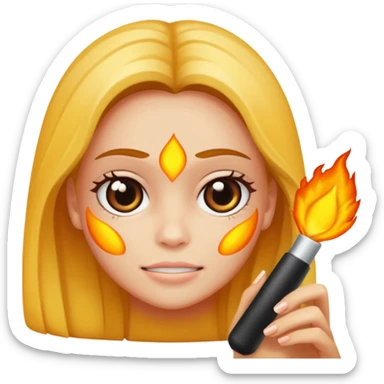 dermatoscópio olhando pele sticker