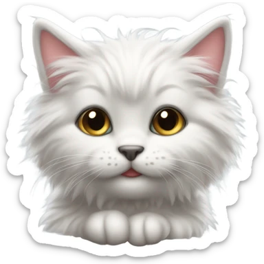 kitty kitty kitty cat sticker