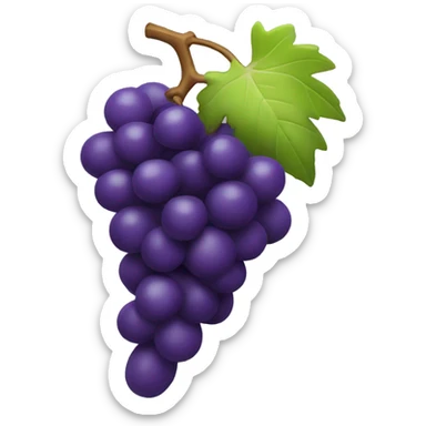 3D Grapes emoji  sticker