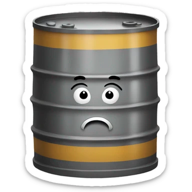 oil barrel sticker