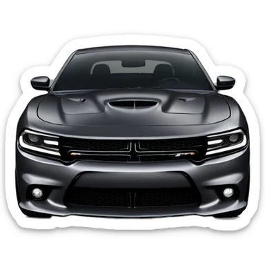 dodge charger srt black sticker