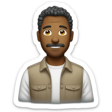 Creative man sticker