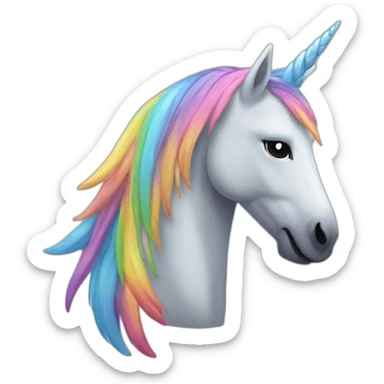 Licorne vomi arc-en-ciel sticker