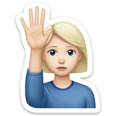 Loser L with hand sticker