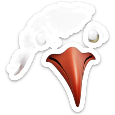 the seagull in the red hat sticker